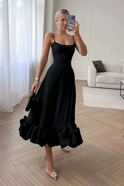 Heather | Women's Sleeveless Twirl Midi Prom Dress