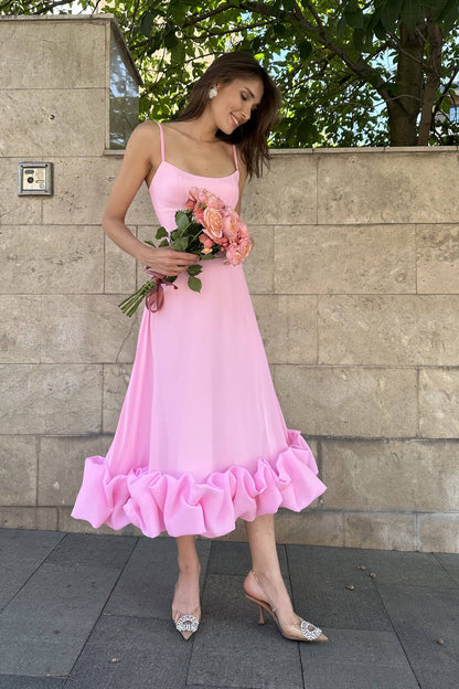 Heather | Women's Sleeveless Twirl Midi Prom Dress