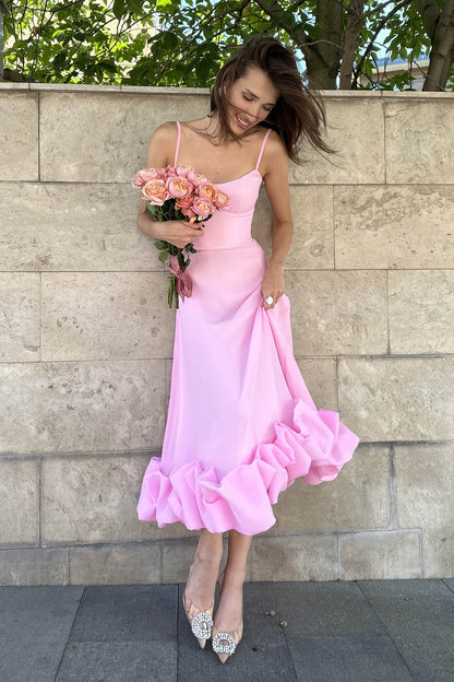 Heather | Women's Sleeveless Twirl Midi Prom Dress