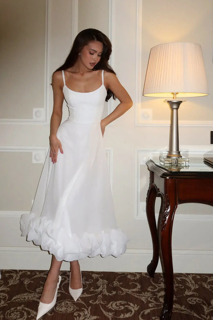 Heather | Women's Sleeveless Twirl Midi Prom Dress