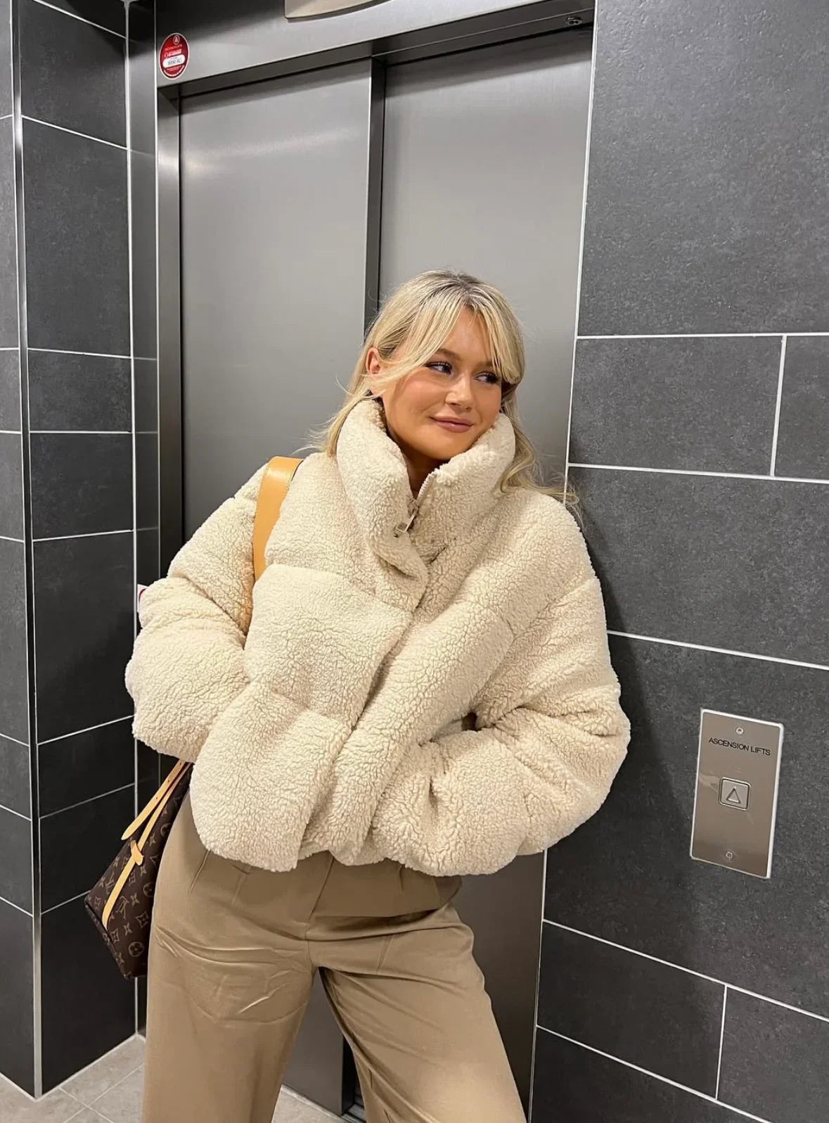 Hope | Women’s Oversized Teddy Puffer Jacket