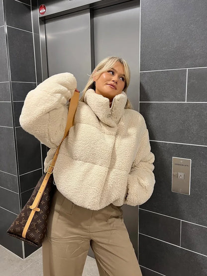Hope | Women’s Oversized Teddy Puffer Jacket