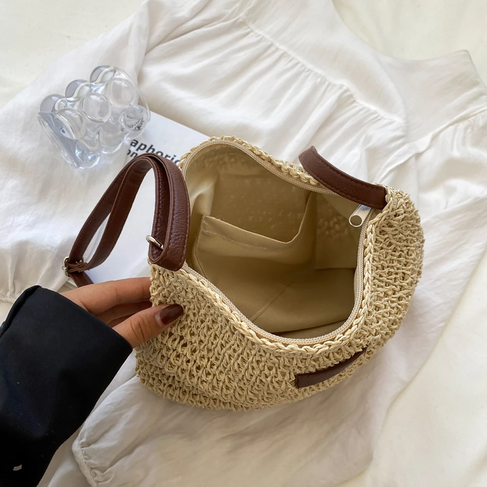 Ida | Women’s Woven Hobo Shoulder Bag with Adjustable Strap