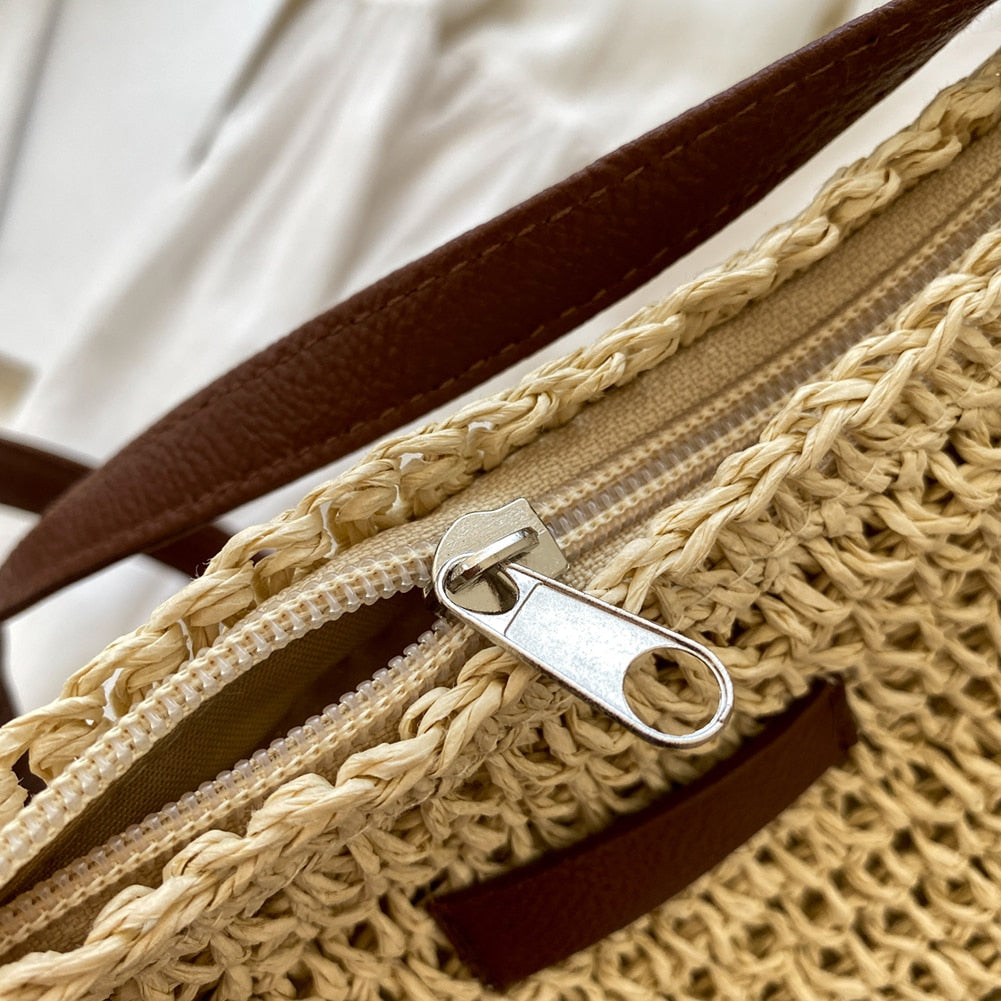 Ida | Women’s Woven Hobo Shoulder Bag with Adjustable Strap