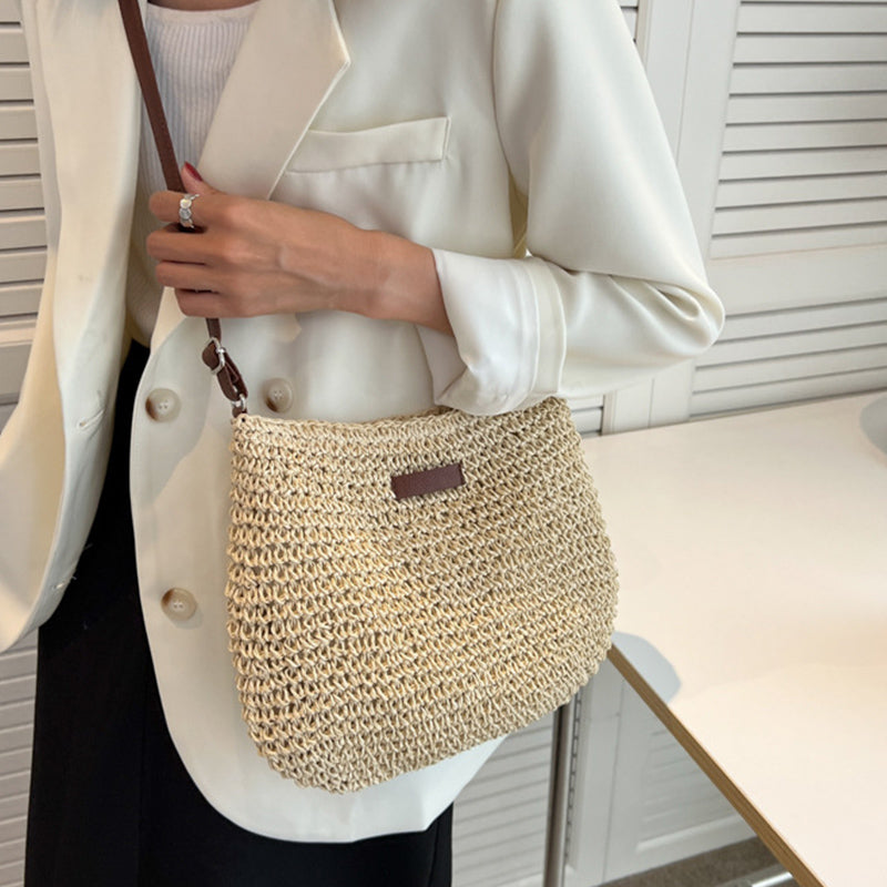 Ida | Women’s Woven Hobo Shoulder Bag with Adjustable Strap