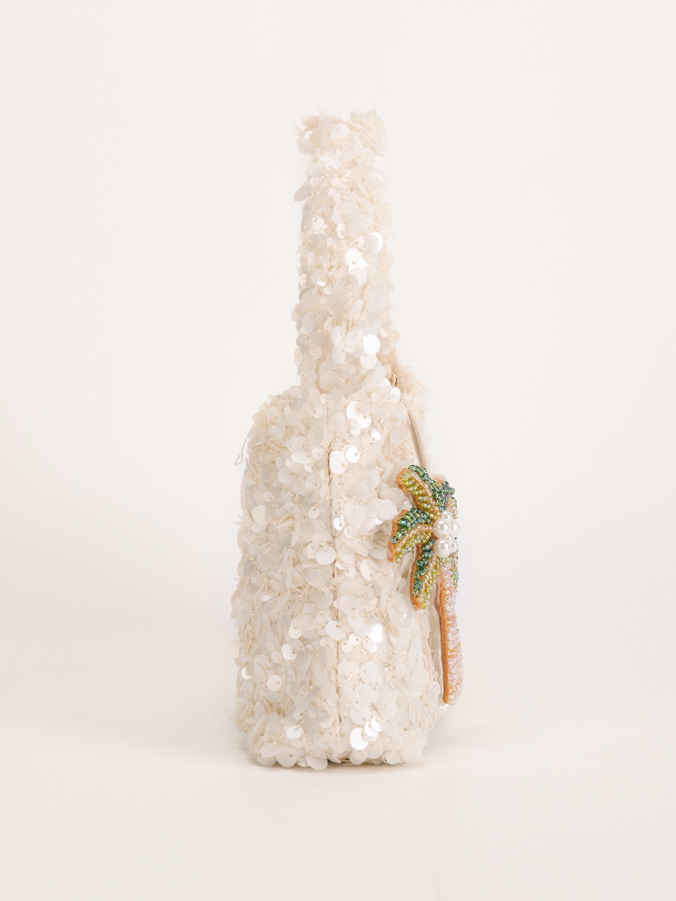 Iza | Women’s Sequin Shoulder Party Bag with Palm Charm