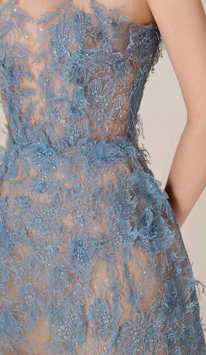 Joelle | Women's Floral Lace Embroidery Midi Prom Dress