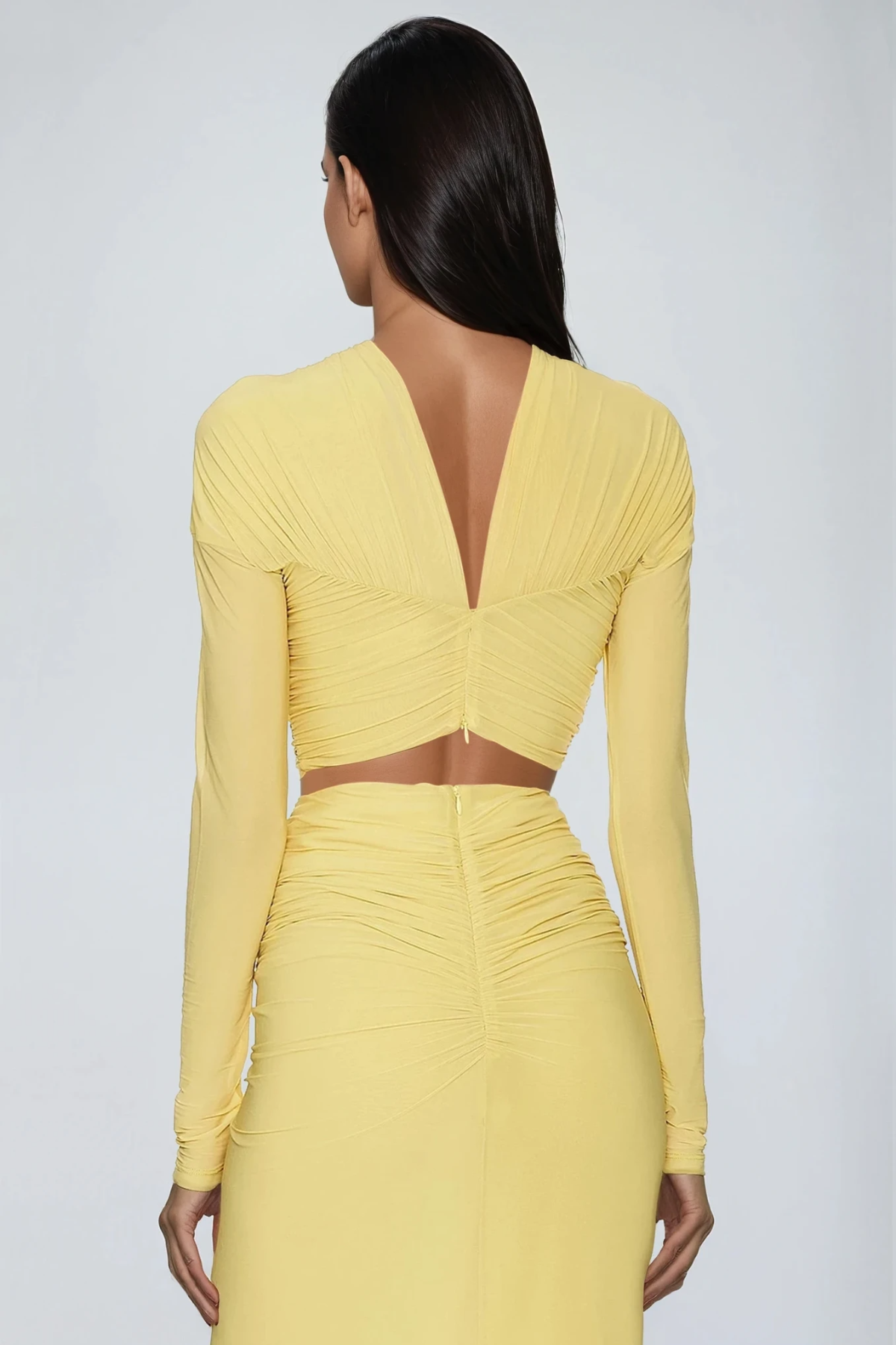 Juliet | Women's Ruched Cut-out Two-Piece Set