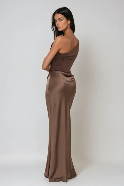Kaelyn | Women's Elegant One Shoulder Maxi Wedding Guest Dress