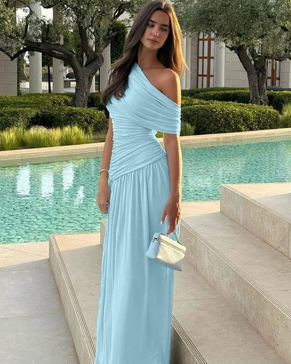 Kayla | Women's Ruched Sheer Bodycon Maxi Wedding Guest Dress