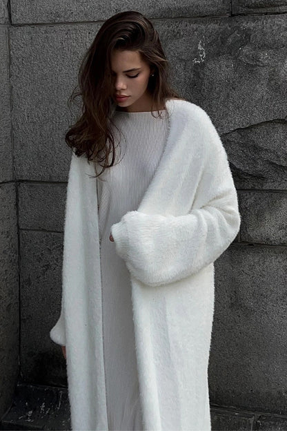Kendra | Women's Open Front Longline Knit Cardigan