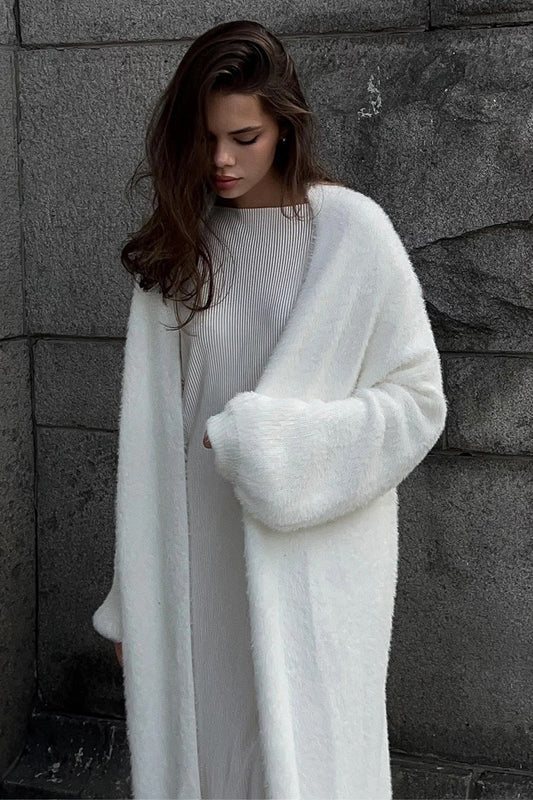 Kendra | Women's Open Front Longline Knit Cardigan