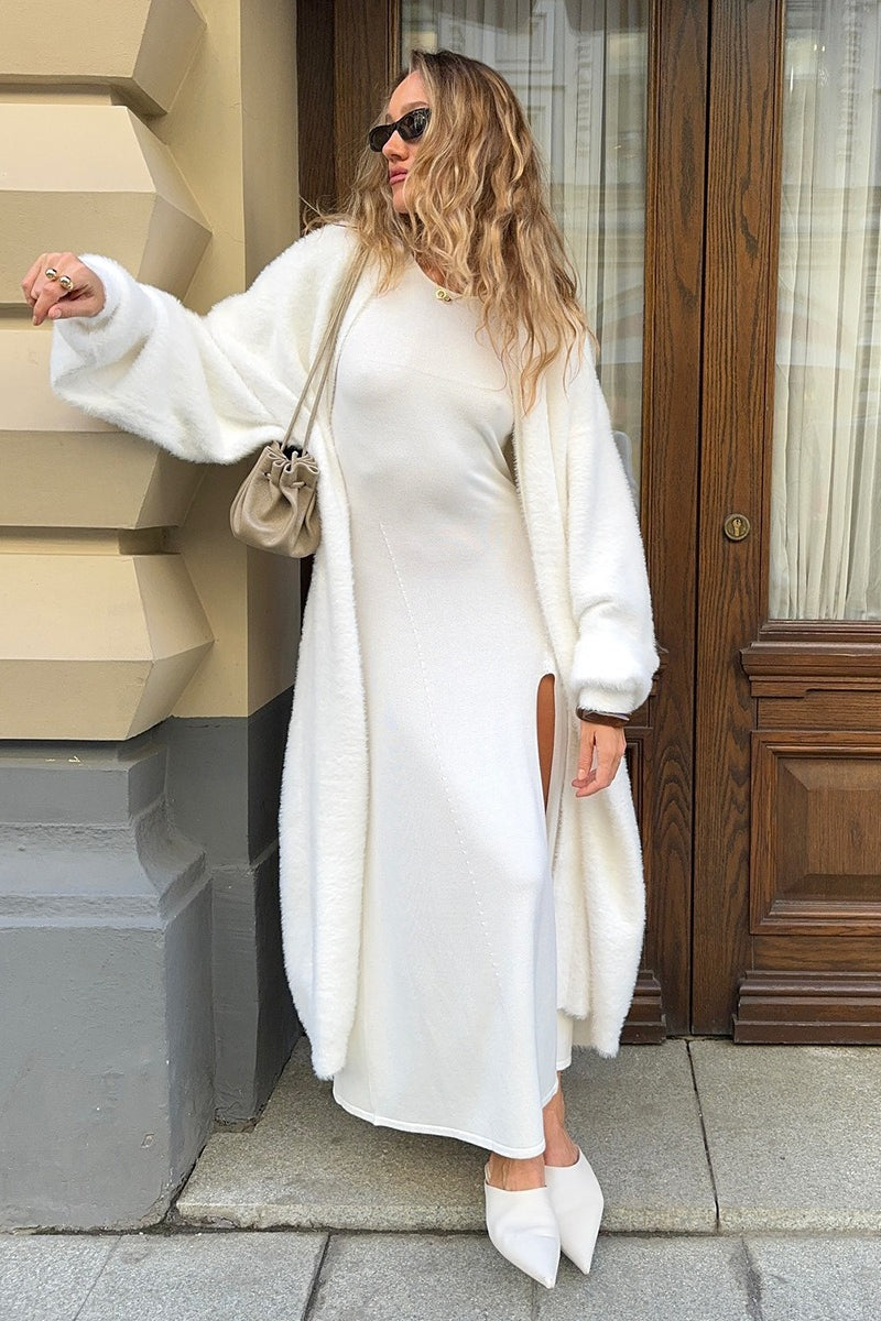 Kendra | Women's Open Front Longline Knit Cardigan