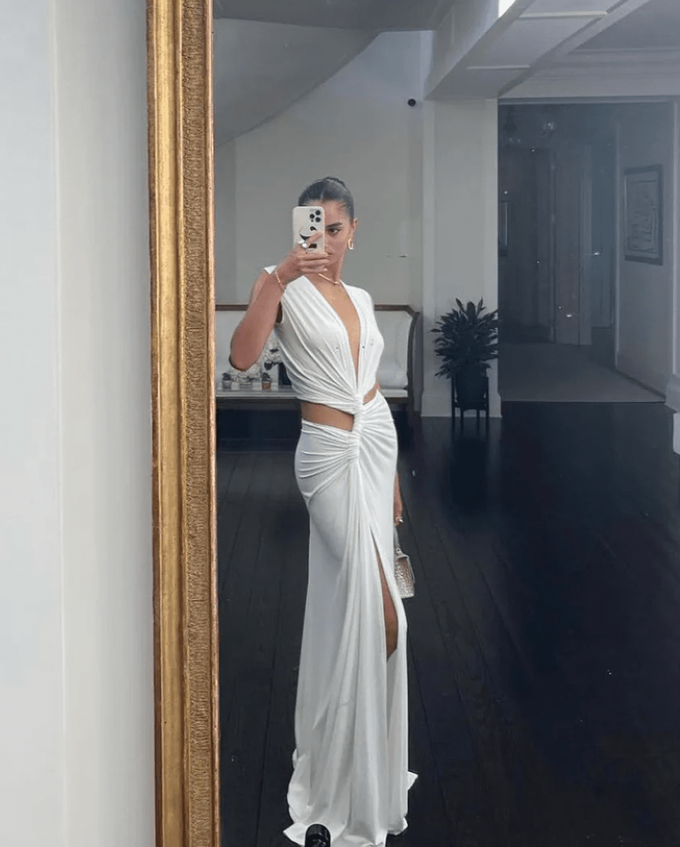 Meadowlyn | Women's Tropic Drape Maxi Summer Vacation Dress