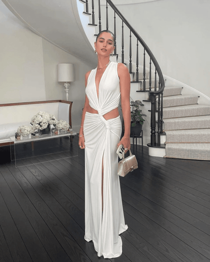 Meadowlyn | Women's Tropic Drape Maxi Summer Vacation Dress
