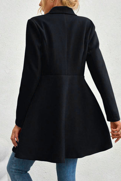 Meredith | Women's Open Front Shawl Collar Longline Jacket