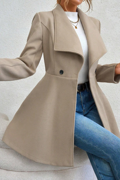 Meredith | Women's Open Front Shawl Collar Longline Jacket