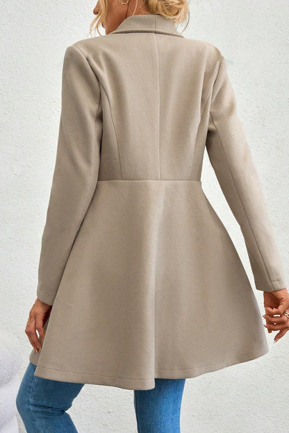 Meredith | Women's Open Front Shawl Collar Longline Jacket