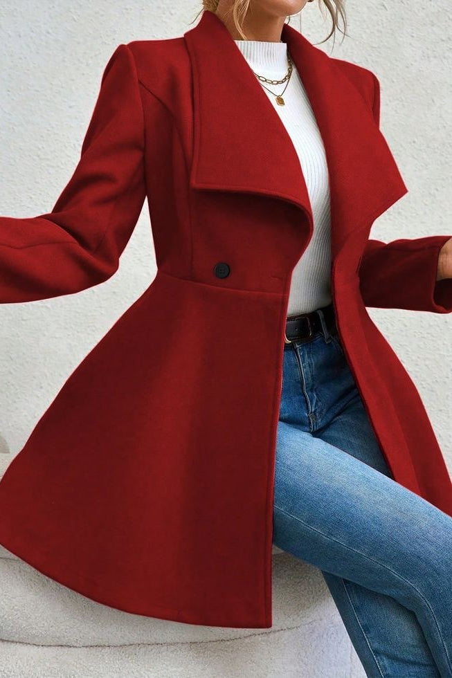 Meredith | Women's Open Front Shawl Collar Longline Jacket