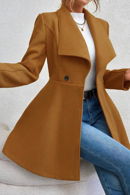 Meredith | Women's Open Front Shawl Collar Longline Jacket