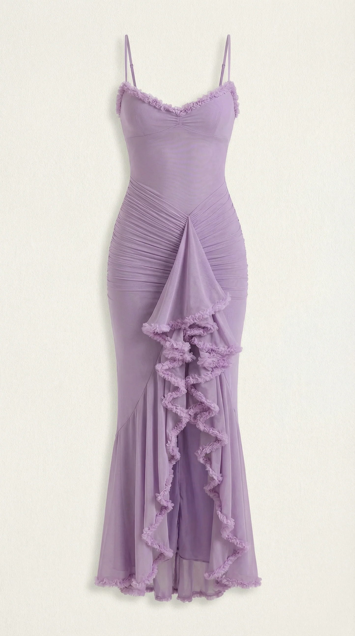 Phoebe | Women's Sleeveless Ruffle Maxi Wedding Guest Dress