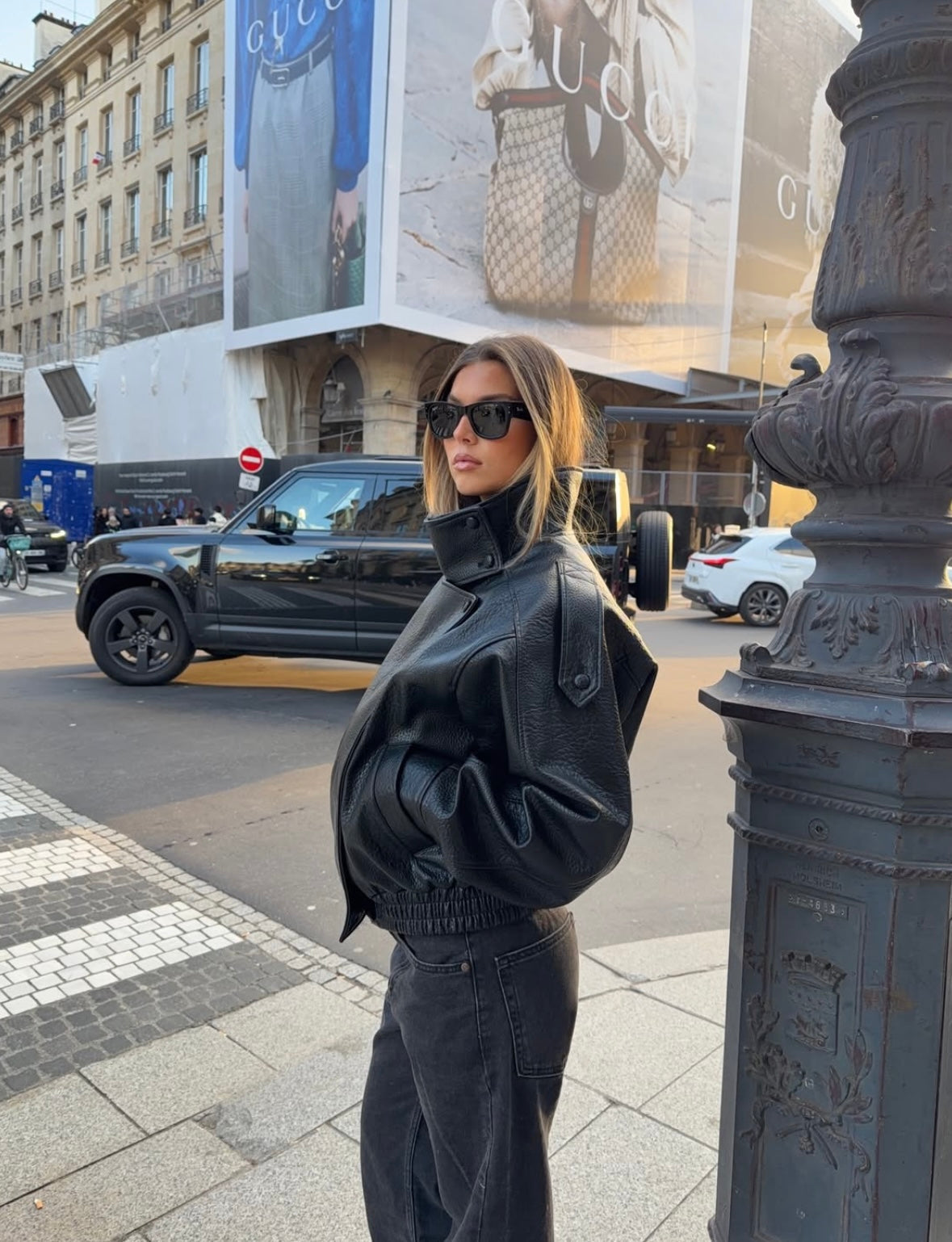 Reagan | Women's Oversized Faux Leather Biker Jacket
