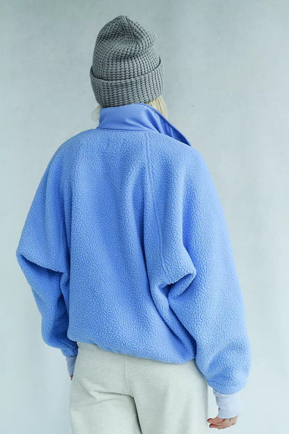 Regine | Women's Sherpa Fleece Teddy Jacket with Buttons