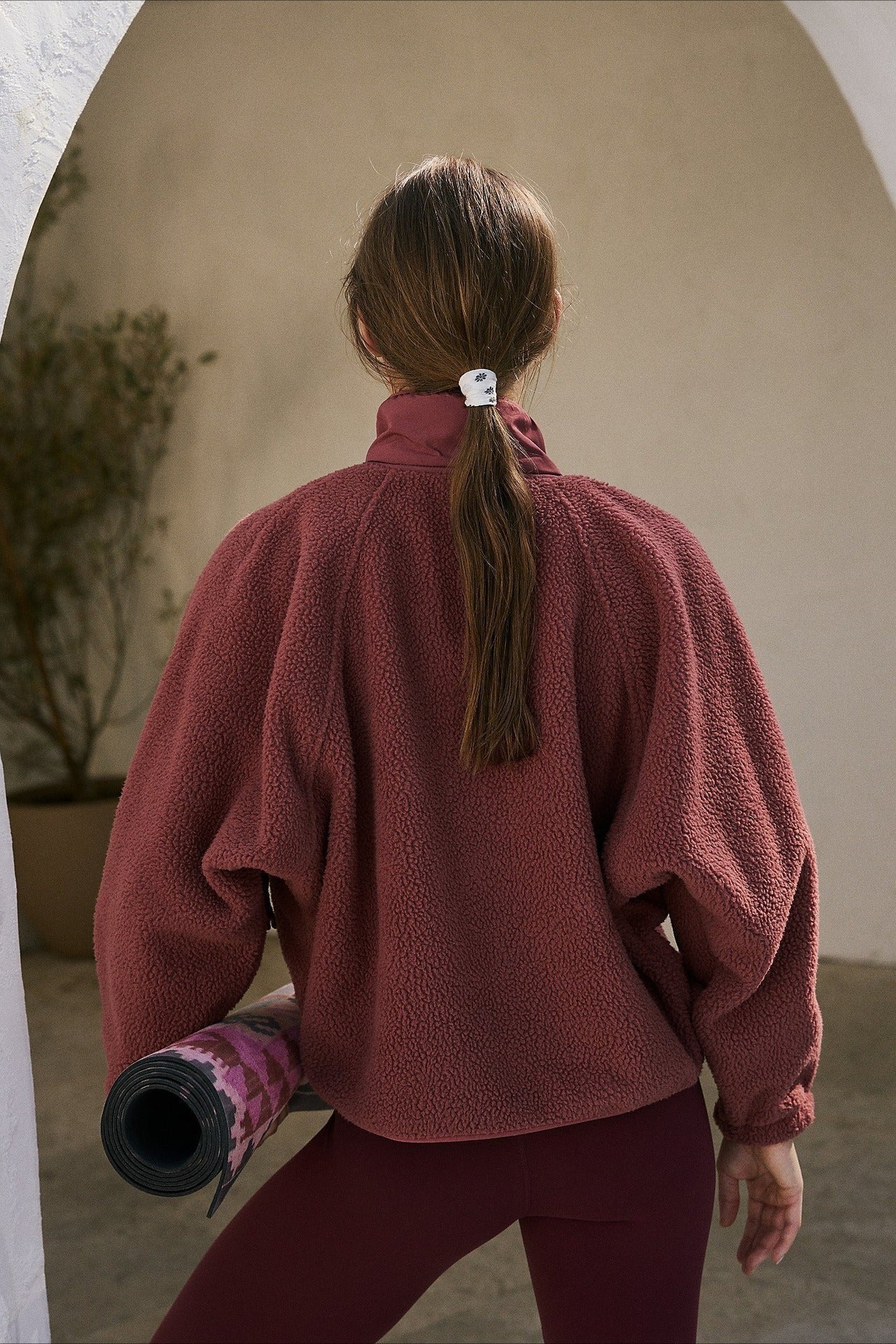 Regine | Women's Sherpa Fleece Teddy Jacket with Buttons