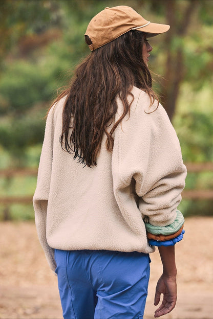 Regine | Women's Sherpa Fleece Teddy Jacket with Buttons