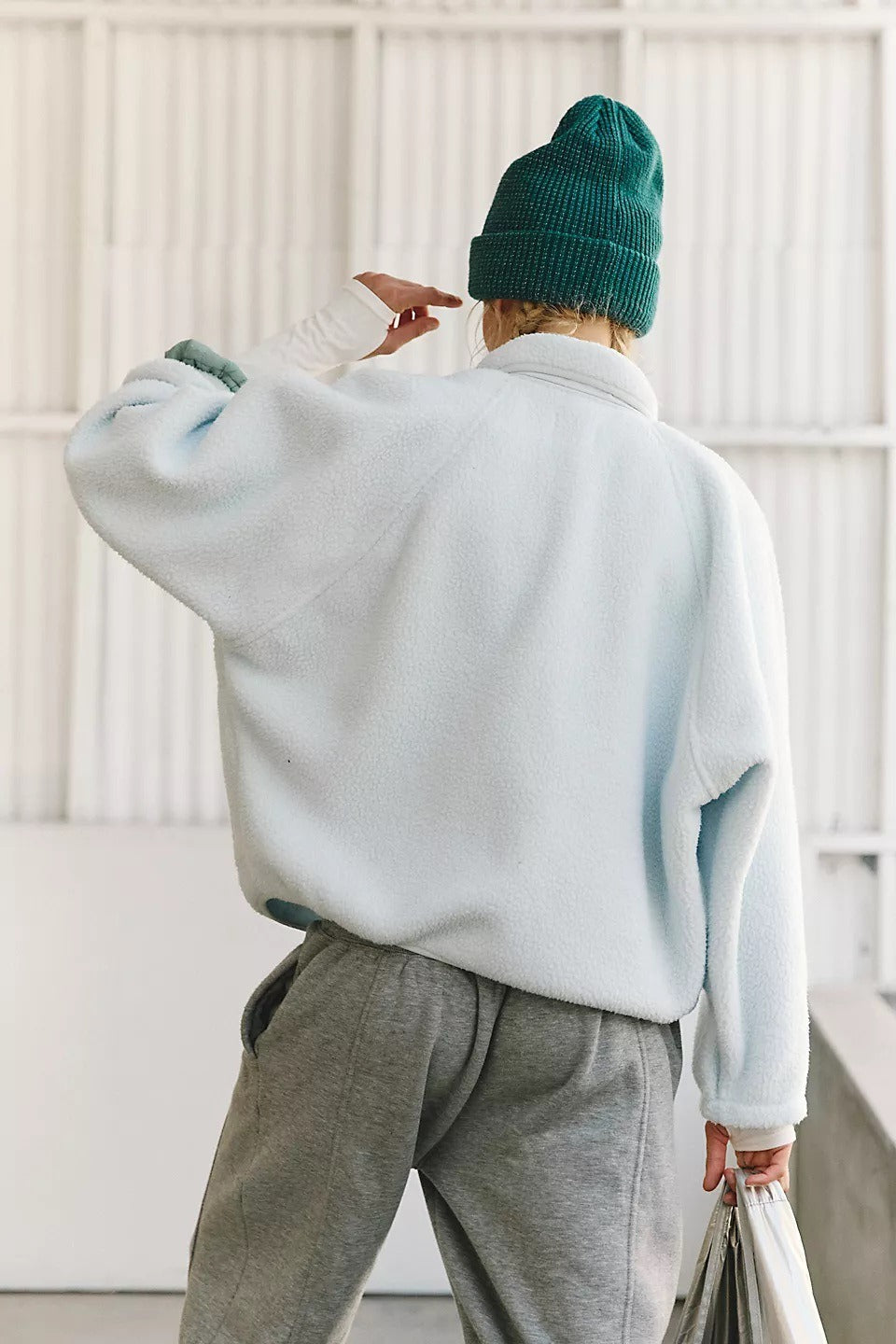 Regine | Women's Sherpa Fleece Teddy Jacket with Buttons