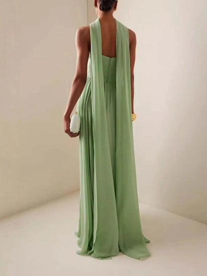 Romilly | Women's Elegant Strapless Maxi Wedding Guest Dress