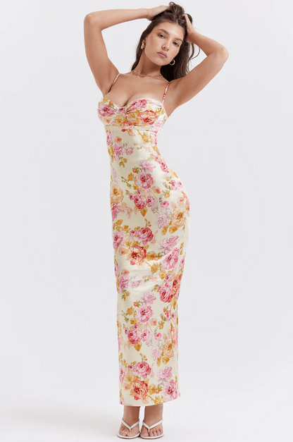 Selah | Women's Sleeveless Floral Maxi Summer Wedding Guest Dress