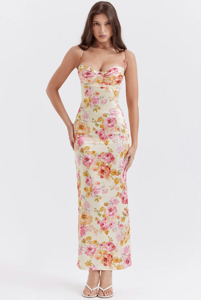 Selah | Women's Sleeveless Floral Maxi Summer Wedding Guest Dress