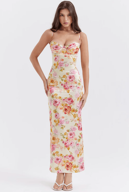 Selah | Women's Sleeveless Floral Maxi Summer Wedding Guest Dress