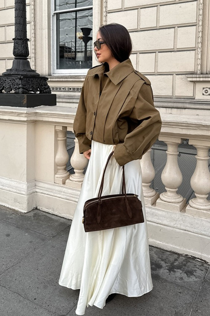 Shannon | Women's Cropped High Neck Utility Jacket