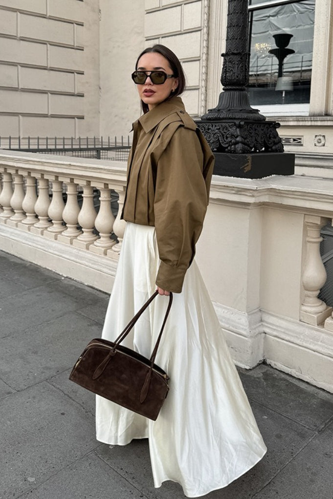 Shannon | Women's Cropped High Neck Utility Jacket