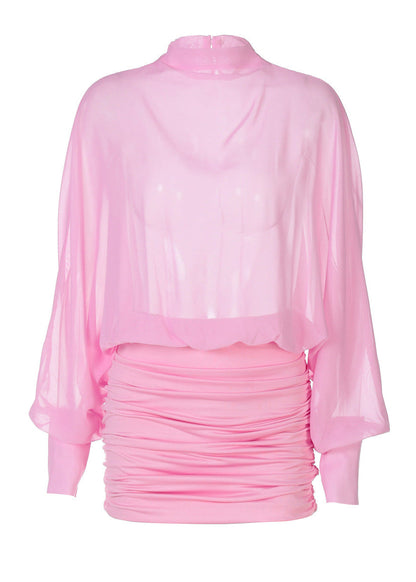 Solene | Women's Long Sleeve Mini Summer Cocktail Dress