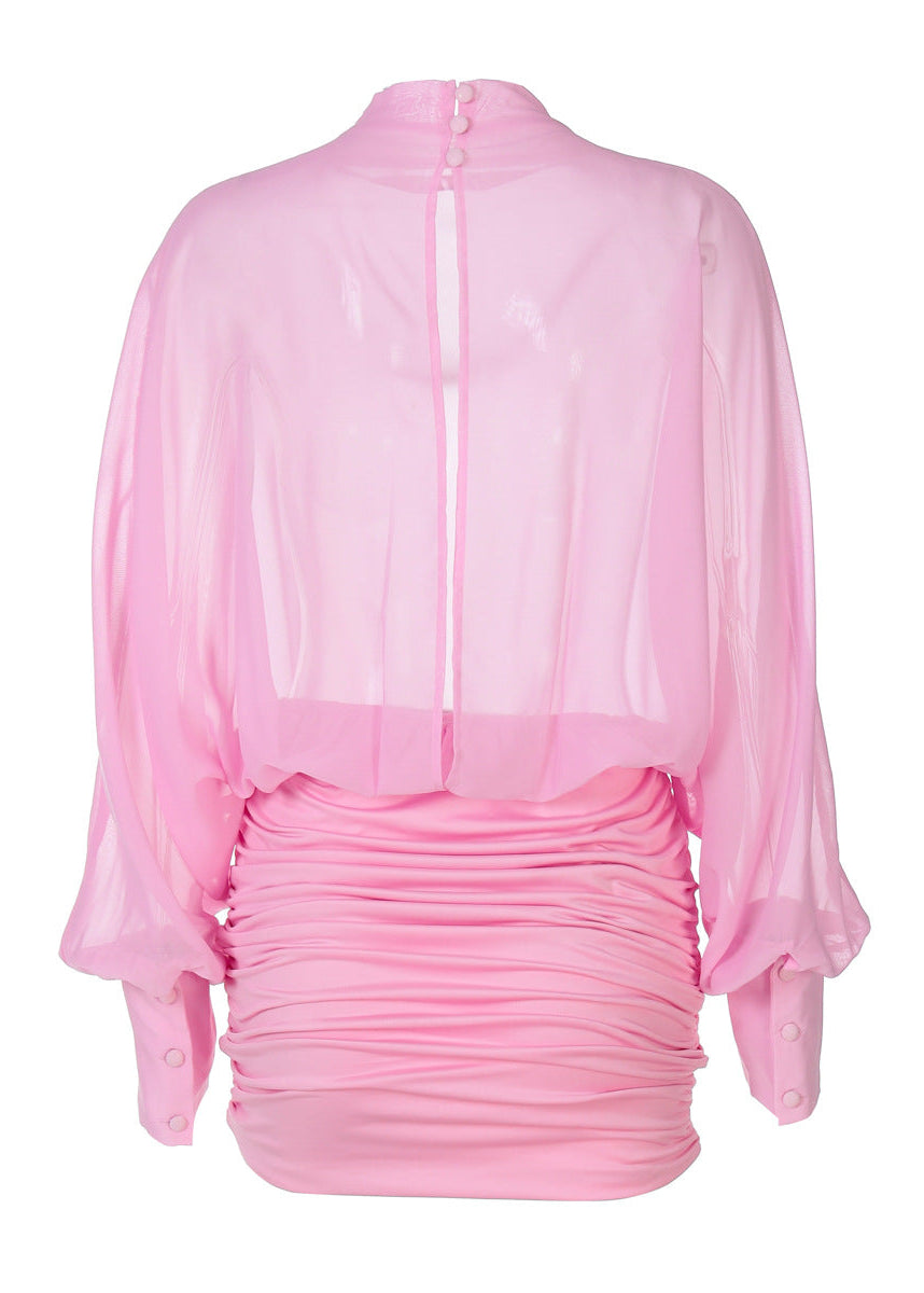 Solene | Women's Long Sleeve Mini Summer Cocktail Dress