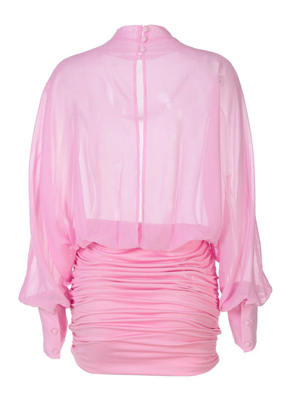Solene | Women's Long Sleeve Mini Summer Cocktail Dress