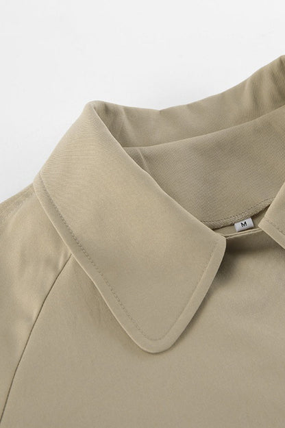 Sonia | Women's Belted Point Collar Wrap Trench Coat Jacket
