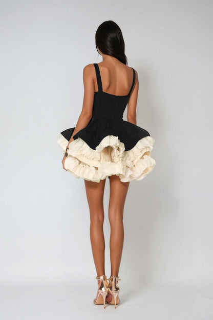 Sutton | Women's Sleeveless Puffy Mini Cocktail Dress
