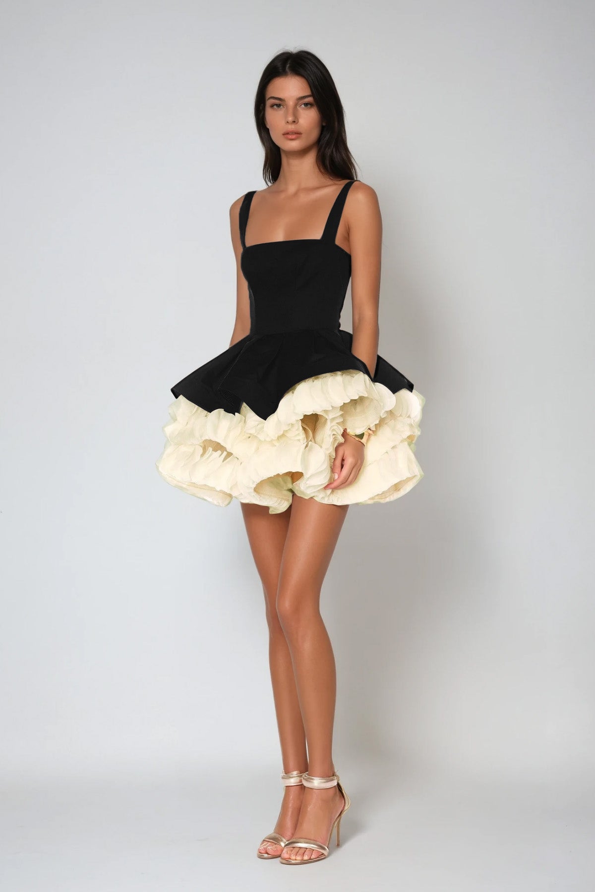 Sutton | Women's Sleeveless Puffy Mini Cocktail Dress
