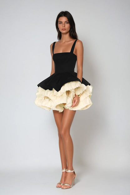 Sutton | Women's Sleeveless Puffy Mini Cocktail Dress