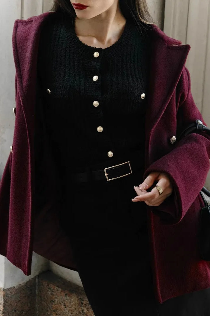 Taryn | Women's Textured Knit Button Front Short Sleeve Cardigan