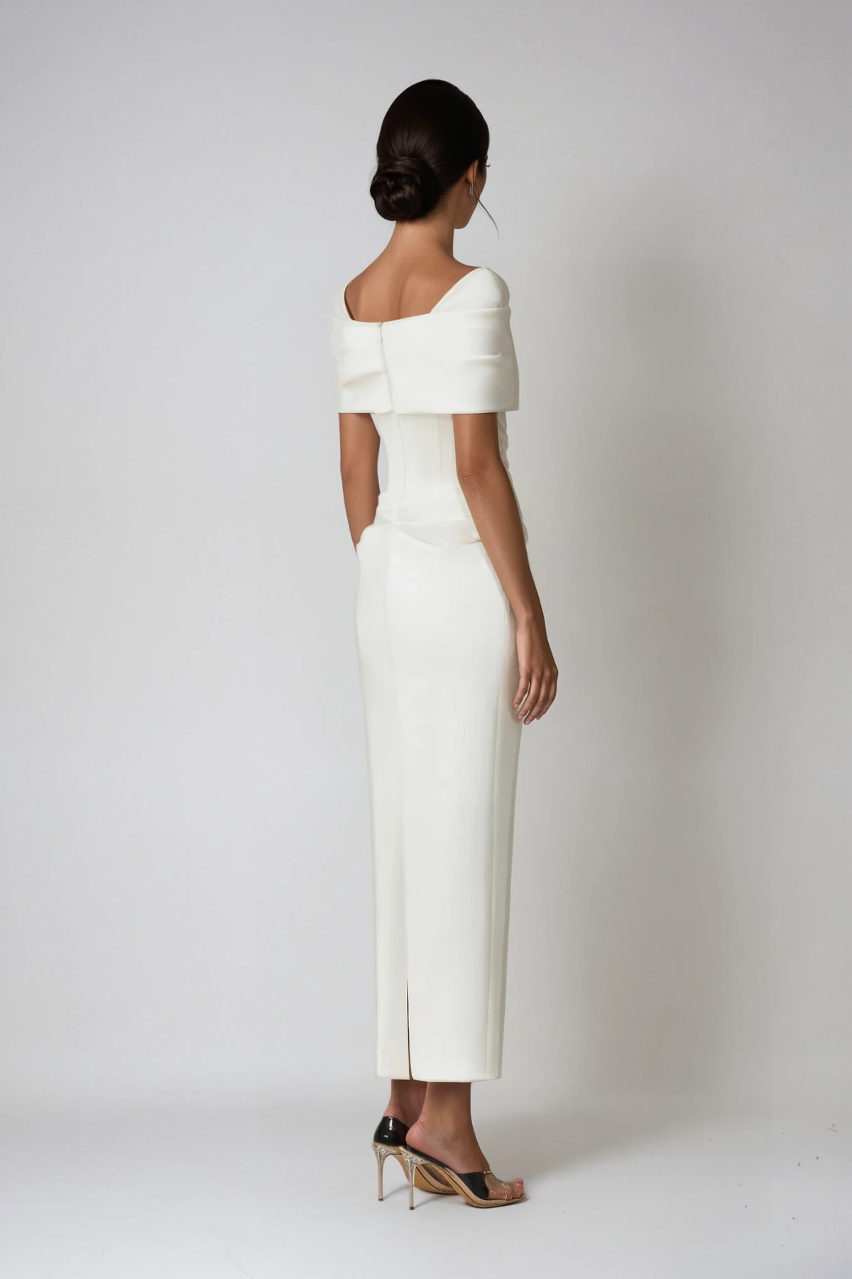 Thea | Women's Off-Shoulder Ruch Maxi Evening Dress