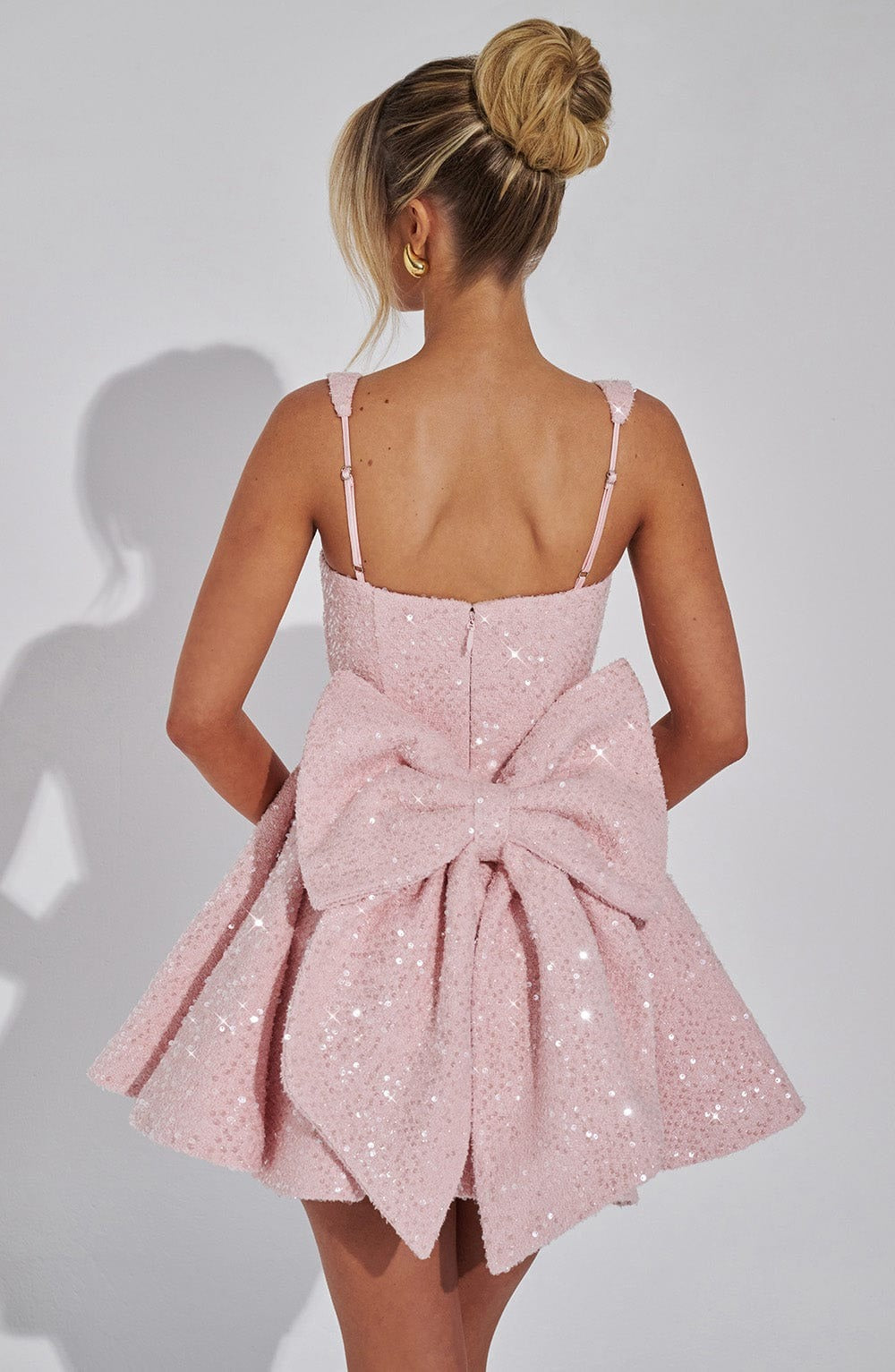 Victoria | Women’s Dazzling Sequin Bow Mini Cocktail Dress
