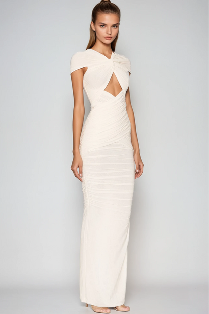 Zaria | Women's Cut-out Ruched Maxi Dress