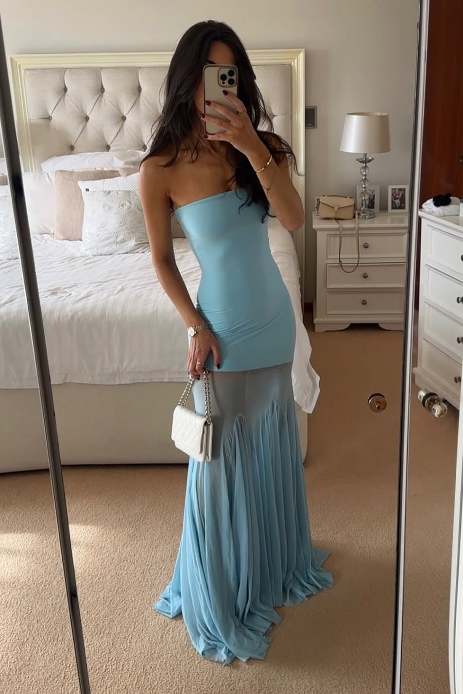 Melody | Women's Strapless Maxi Wedding Guest Dress