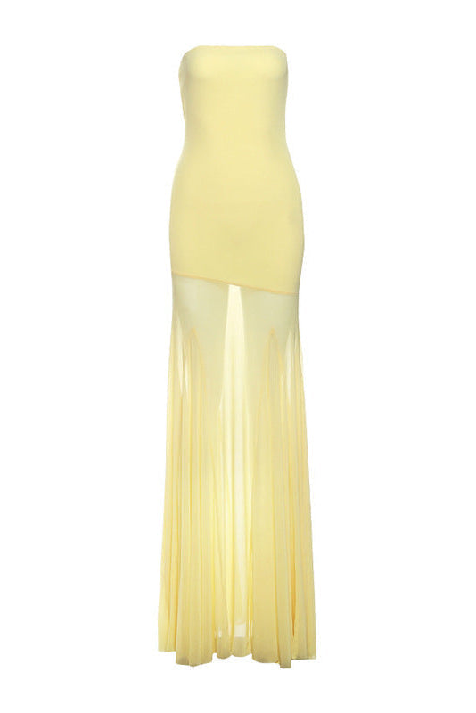 Melody | Women's Strapless Maxi Wedding Guest Dress