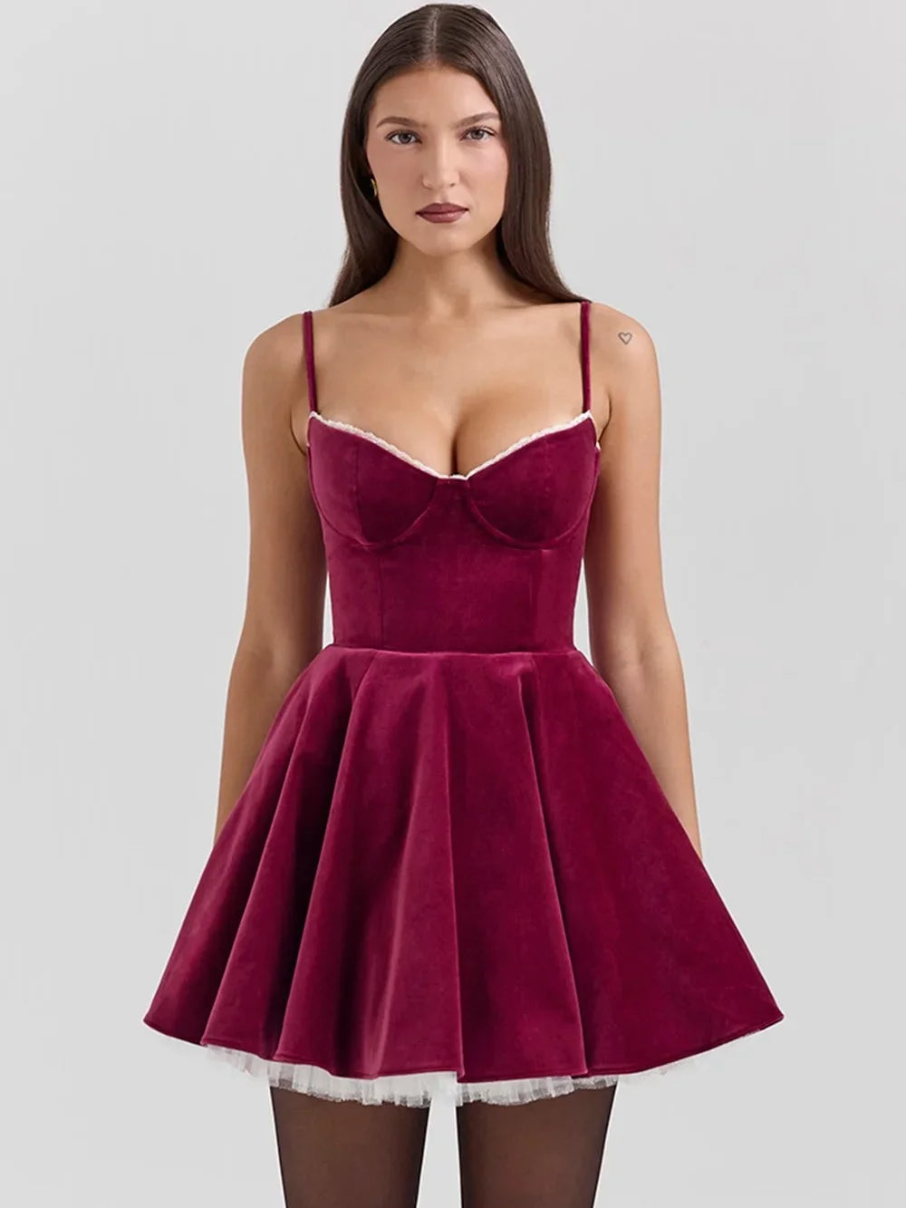 Bonnie | Women's Sleeveless Velvet Mini Party Dress